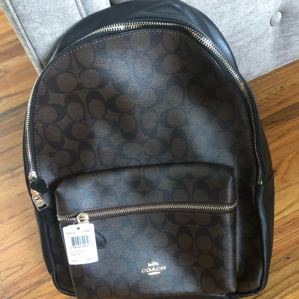 COACH Medium Charlie Backpack In Signature Canvas